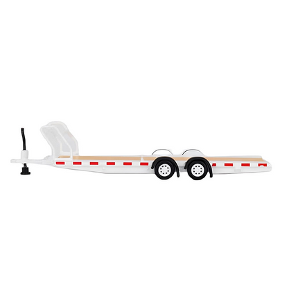 Mini GT 1/64 Car Hauler Trailer White MGTAC21