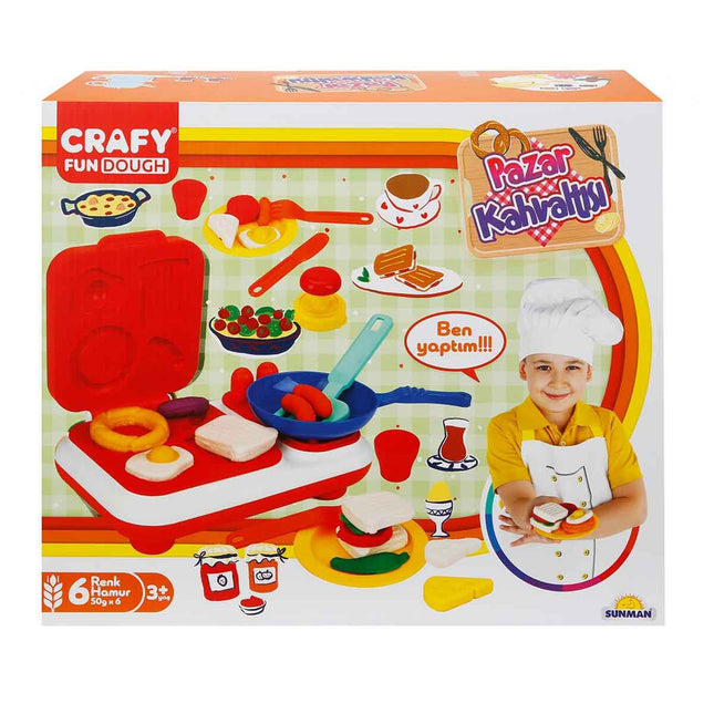 Crafy Sunday Breakfast Play Dough Set 23 Pieces