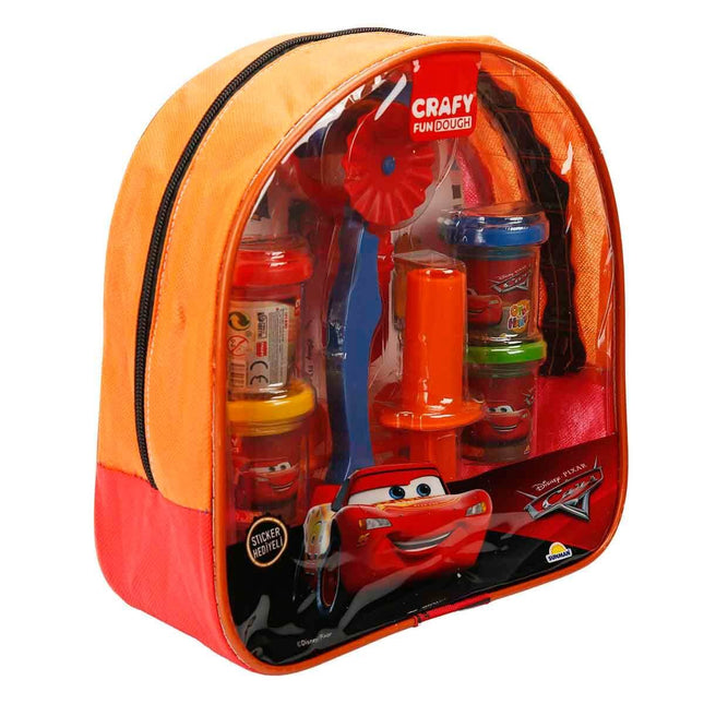 Crafty Cars Backpack Play Dough Set 200g 18 Pieces