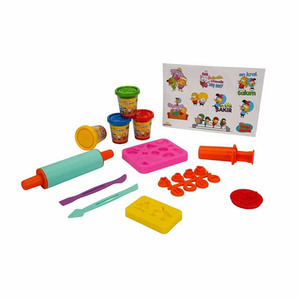 King Şakir Play Dough Set with Bag 200 gr 20 Pieces