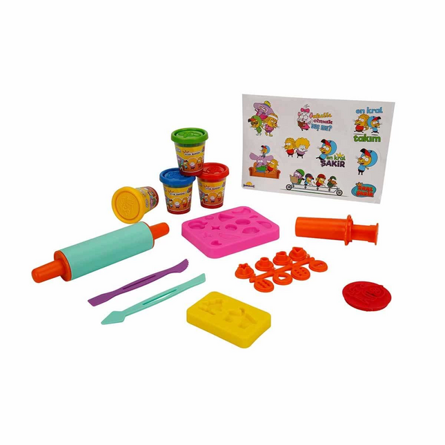 King Şakir Play Dough Set with Bag 200 gr 20 Pieces