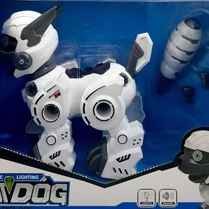 Walking Robot Dog with Lights, Sounds, Battery Powered, Plug and Play