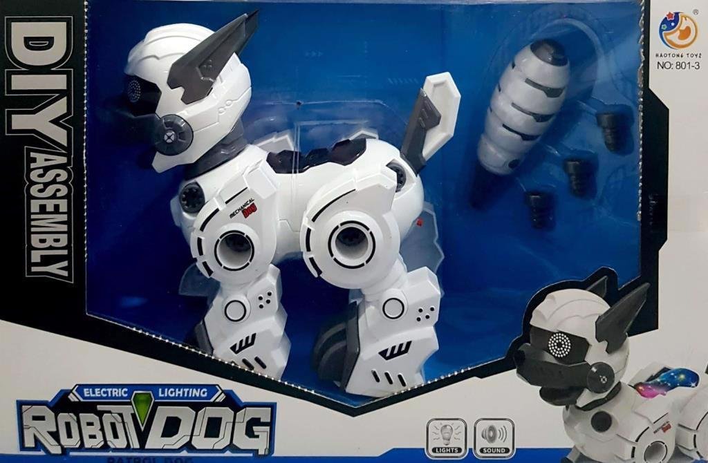 Walking Robot Dog with Lights, Sounds, Battery Powered, Plug and Play