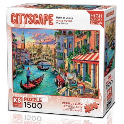 KS Games Sights of Venice Puzzle 1500 Pieces 22029