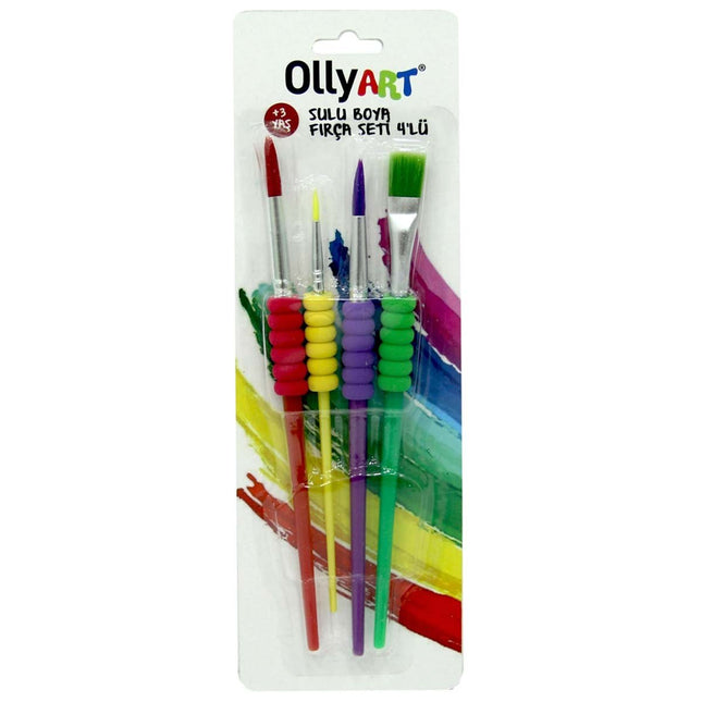 Ollyart Watercolor Brush Set of 4