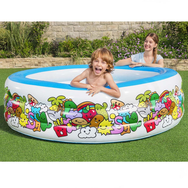 Bestway Inflatable Jumbo Patterned Pool 51122