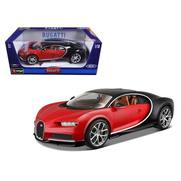 Bburago 1:18 Bugatti Chiron Red Model Car