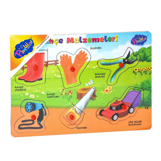 Wooden Handle Garden Supplies Puzzle