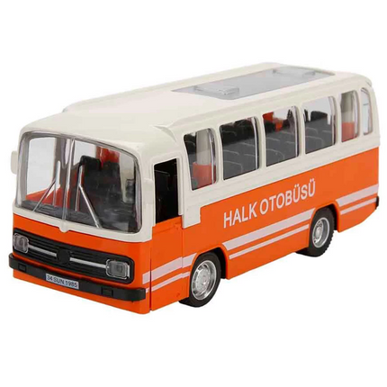 Maxx Wheels Nostalgic Public Bus with Sound and Lights 15 cm