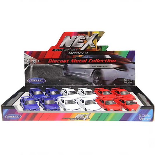 Welly 1:32 Nissan Skyline GTR R34 Pull Back Car