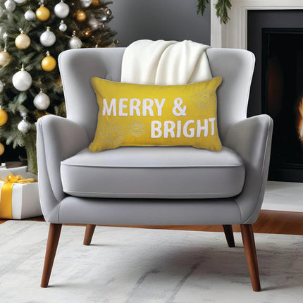 20" Merry &amp; Bright Rectangle Pillow