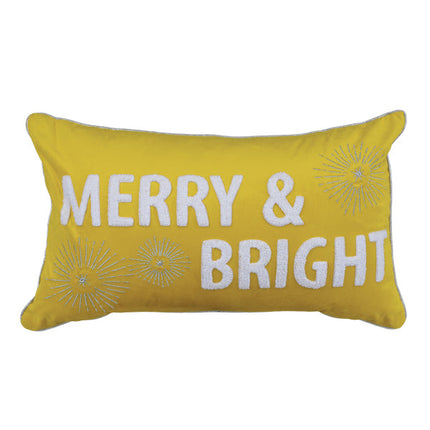 20" Merry &amp; Bright Rectangle Pillow