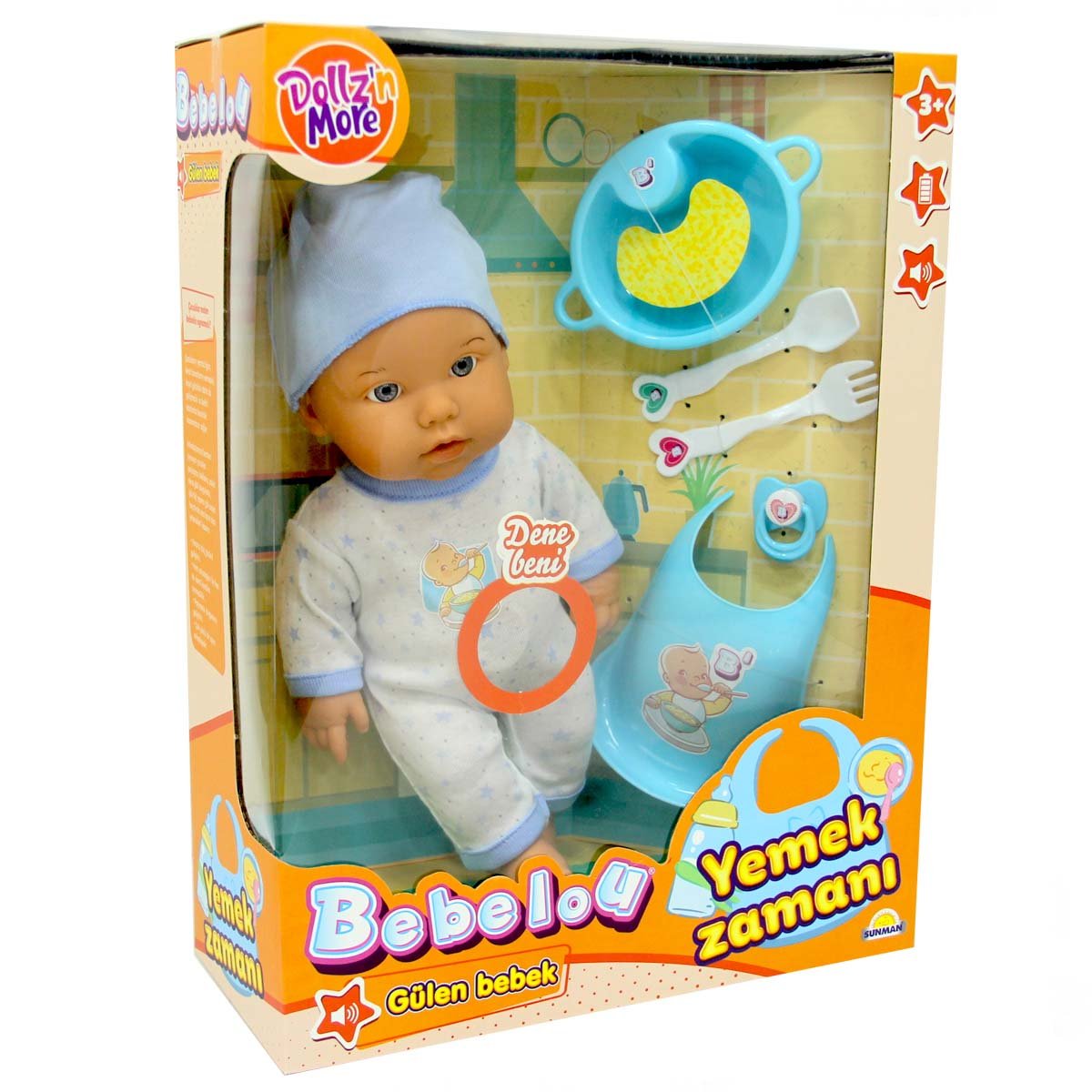 Sunman Bebelou Mealtime Laughing Baby