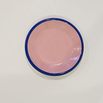 Enamel Plate 12 cm Dried Cord Cobalt