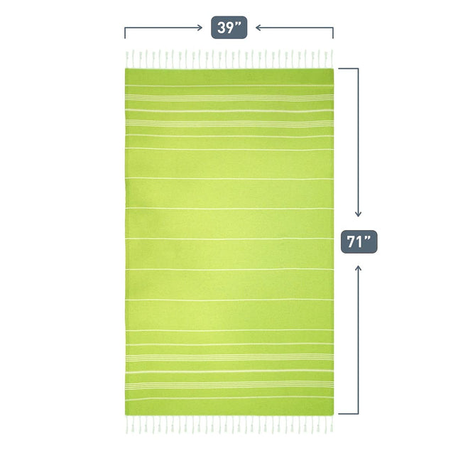 HAVLULAND Turkish Beach Towels, 2 Pack Extra Large Beach Towel, Oversized Sand Free Quick-Dry Pool Towel, Lightweight &amp; Absorbent Bath,Yoga &amp; Travel Towels for Adults - Pistachio