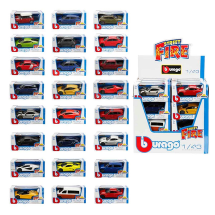 Bburago 1:43 Street Fire Collection Cars