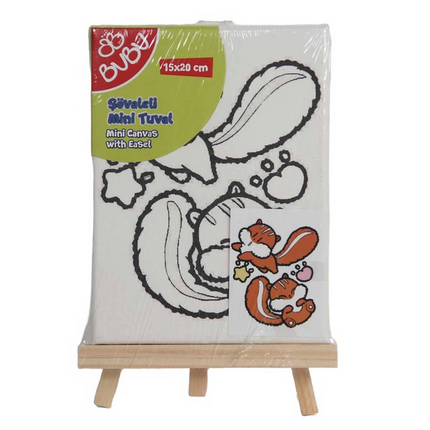 Mini Easel Canvas Set 15x20 cm.