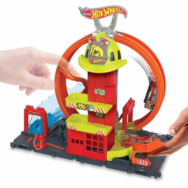 Hot Wheels Circle Track Fire Station HKX41