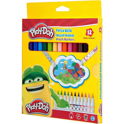 Play-Doh Brush Tip Felt Pen 12-Pack