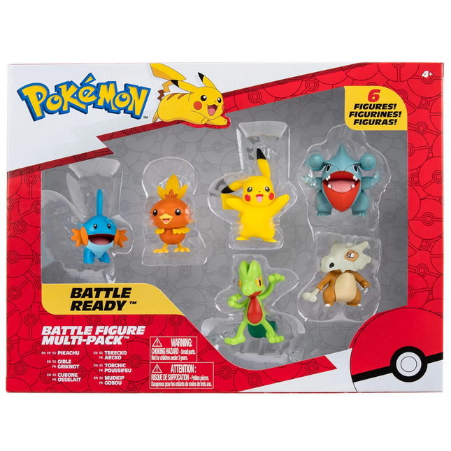 Pokemon Battle 6-Piece Figure Set