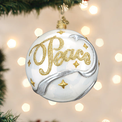 Peace &amp; Joy Round Ornament