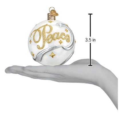Peace &amp; Joy Round Ornament