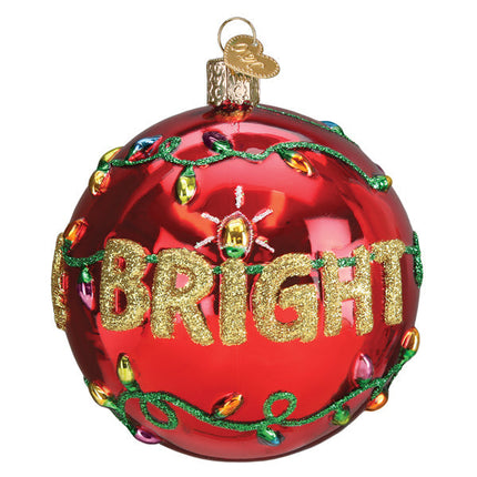 Merry &amp; Bright Round Ornament