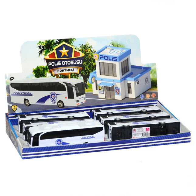 Police Bus with Display Rubbing