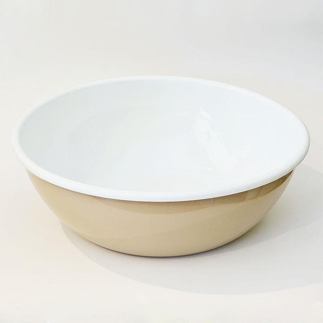 Enamel 32 cm Bowl Beige