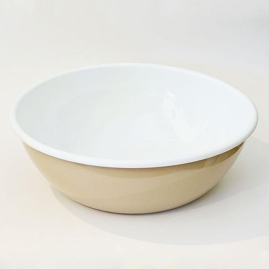 Enamel 32 cm Bowl Beige