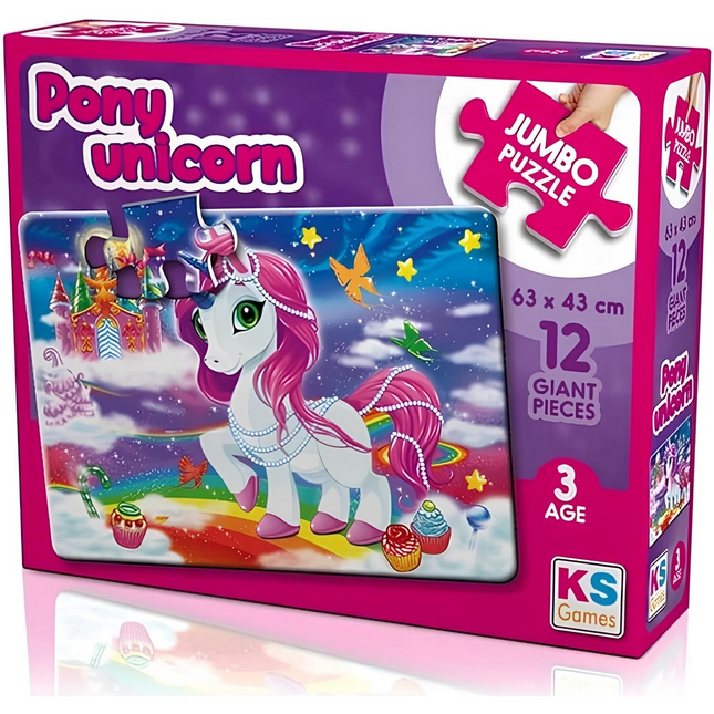 KS Games Pony Unicorn 12 Piece Jumbo Size Puzzle