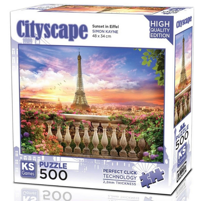 KS Games Sunset in Eiffel Puzzle 500 Pieces 20066