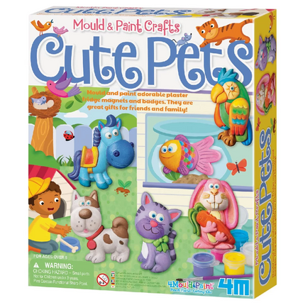 4M Cute Animals Stencil and Painting Set