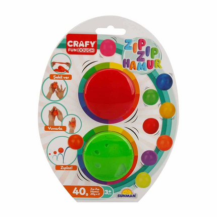 2-pack of Jumpy Play Dough 40 gr