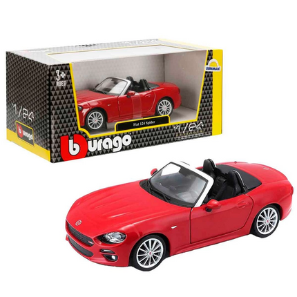 Bburago 1:24 Fiat 124 Spider Model Car