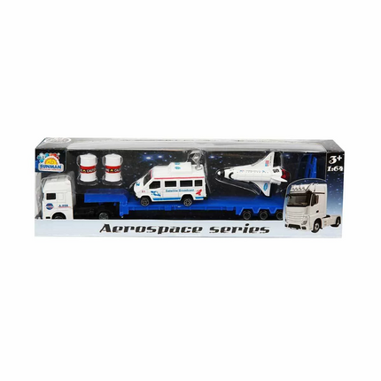 1:64 Aerospace Transporter Truck Space Set
