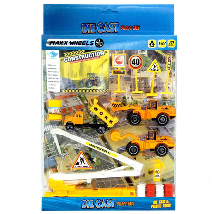 Max Wheels 1:87 Play Set 20 Pieces