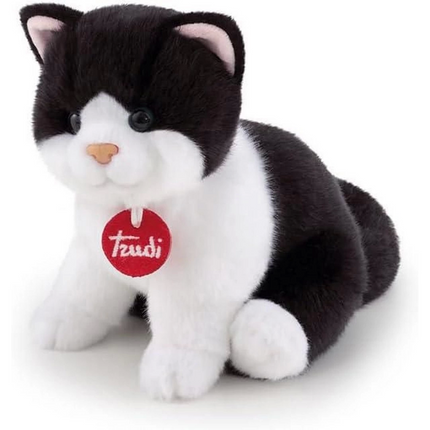 Trudi Plush Black and White Cat 20 cm