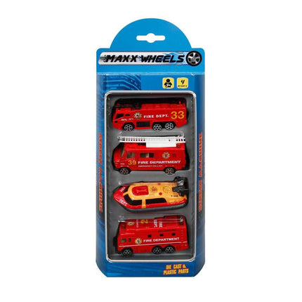 Street Machine 4-Piece Mini Vehicles