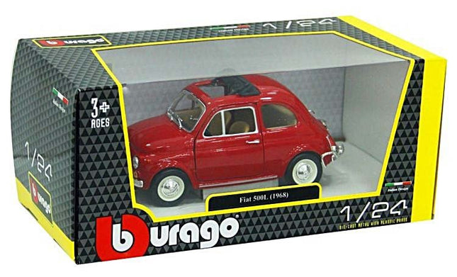 Bburago 1:24 Fiat 500L 1968 Model Car