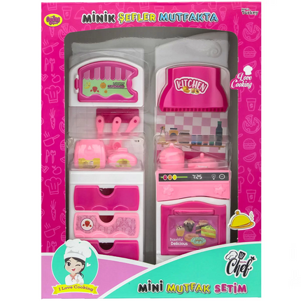 Little Chefs Kitchen Oven Cabinet Set