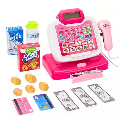 Digital Pink Cash Register
