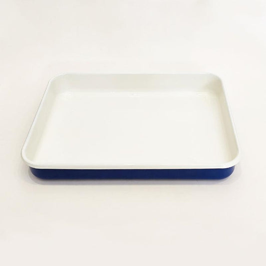 Enamel Rectangular Baking Tray Cobalt 25x35x5 cm