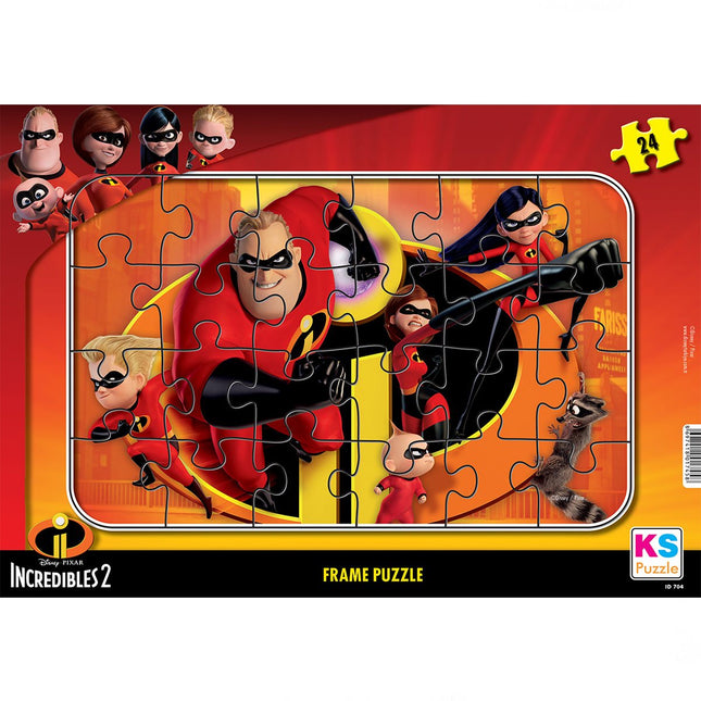 Incredibles 2 24 Piece Frame Puzzle