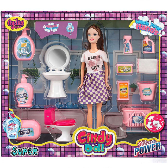 Cindy Doll Sink and Cleaning Set 02452