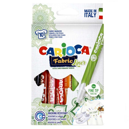 Carioca Keçeli Kumaş Boyama Kalemi Seti 10'lu