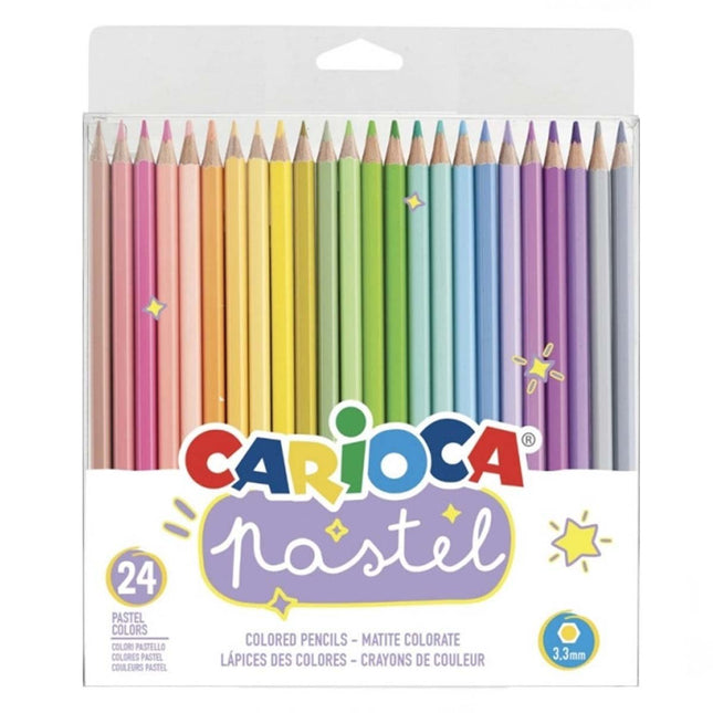 Carioca Pastel Renkli Kuru Boya Kalemi 24'lü