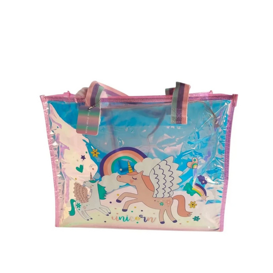 Dream Vest Transparent Hologram Unicorn Large Shoulder Bag