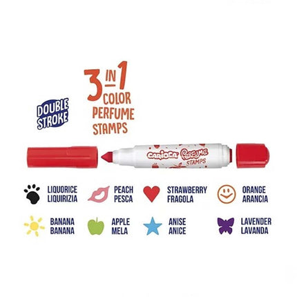 Carioca Perfume 8'li Kokulu Damgalı Jumbo Keçeli Kalem 42988