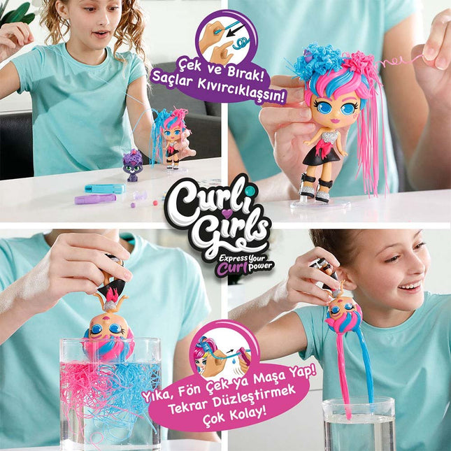 Silverlit Curli Girls Bebek ve Hayvan 3'lü Set